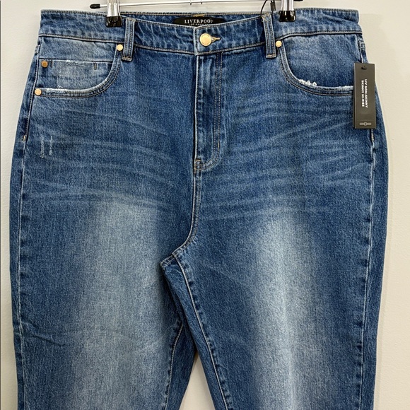 LIVERPOOL Women's Zipper Blue Jeans NWT - Picture 8 of 11
